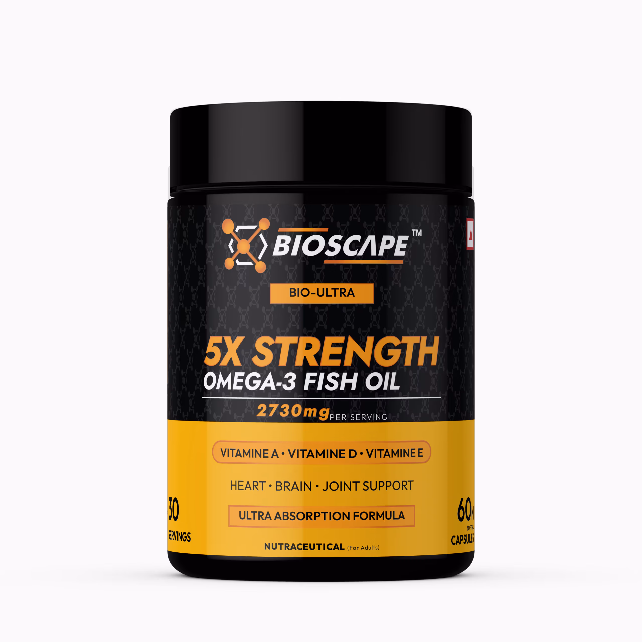 omega 3 fish oil capsules bioscape nutrition 2730mg