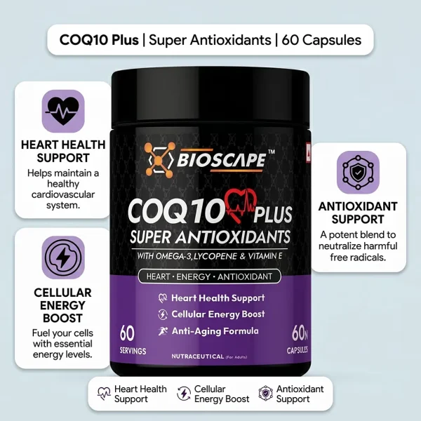 Supports Heart Health & Antioxidant Protection — Omega-3, Lycopene & Vitamin E