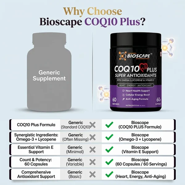 Supports Heart Health & Antioxidant Protection — Omega-3, Lycopene & Vitamin E